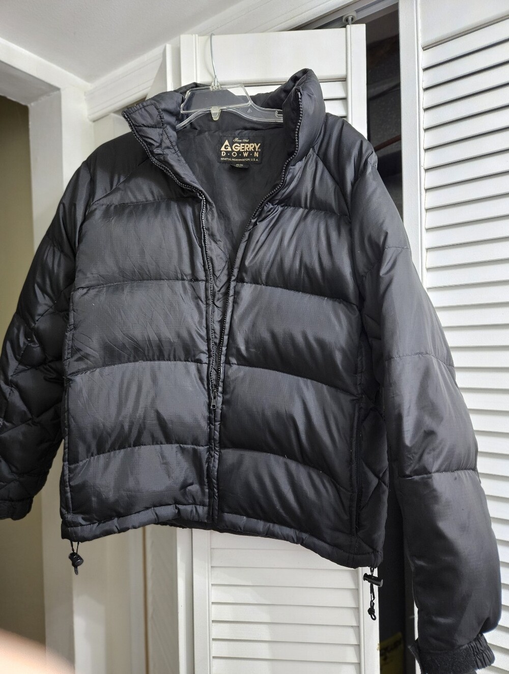 Gerry Vintage Black Goose Down Puffer Jacket Men's M / Women's L Unisex